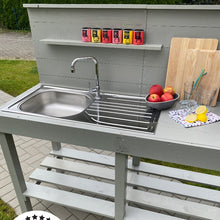 Lade das Bild in den Galerie-Viewer, Garten outdooküche mit Spüle in grau