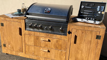 Lade das Bild in den Galerie-Viewer, Outdoor-Grillküche aus Edelstahl mit Gasgrill, Spüle und Arbeitsfläche