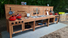 Lade das Bild in den Galerie-Viewer, Matschküche Vogelnest, Outdoor Kindergartenküche, wetterfest aus Holz