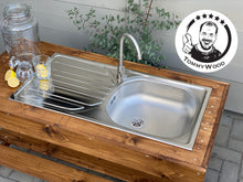 Lade das Bild in den Galerie-Viewer, Matschtisch Calimero mit Wasseranschluss - Wasserspieltisch aus Holz