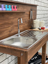 Lade das Bild in den Galerie-Viewer, Grillküche mit Wasserhahn & Spüle - Outdoor Campingküche 150x60cm