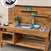 Lade das Bild in den Galerie-Viewer, Kindermatschküche aus Holz