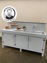 Lade das Bild in den Galerie-Viewer, XXL Grillküche 190cm - Premium Outdoor-Küche mit Spüle