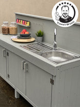Lade das Bild in den Galerie-Viewer, XXL Grillküche 190cm - Premium Outdoor-Küche mit Spüle