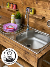 Lade das Bild in den Galerie-Viewer, Matschküche Tiffy für Kinder aus Holz - Lehmküche für Garten & Kindergarten