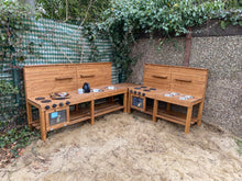 Lade das Bild in den Galerie-Viewer, XXL Matschküche Hirte - Kindergarten Outdoor-Küche, wetterfest & wiederstandsfähig