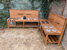 Lade das Bild in den Galerie-Viewer, XXL Matschküche Hirte - Kindergarten Outdoor-Küche, wetterfest & wiederstandsfähig