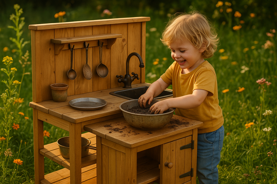 Die Magie handgefertigter Matschküchen: Warum Qualität Zeit braucht