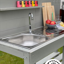 Lade das Bild in den Galerie-Viewer, Grill und Gartenküche mit Spüle und Wasserhahn zum Grillen im Garten
