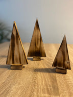 3er-Set Deko Weihnachtsbäume aus Holz flambiert von tommywood.de, Tischdeko, Dekoration Tannenbäume, Weihnachtsbaum