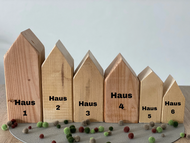 Dekohäuser aus Holz